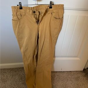 Matix Gripper Twill Slim Straight Pants - Mustard